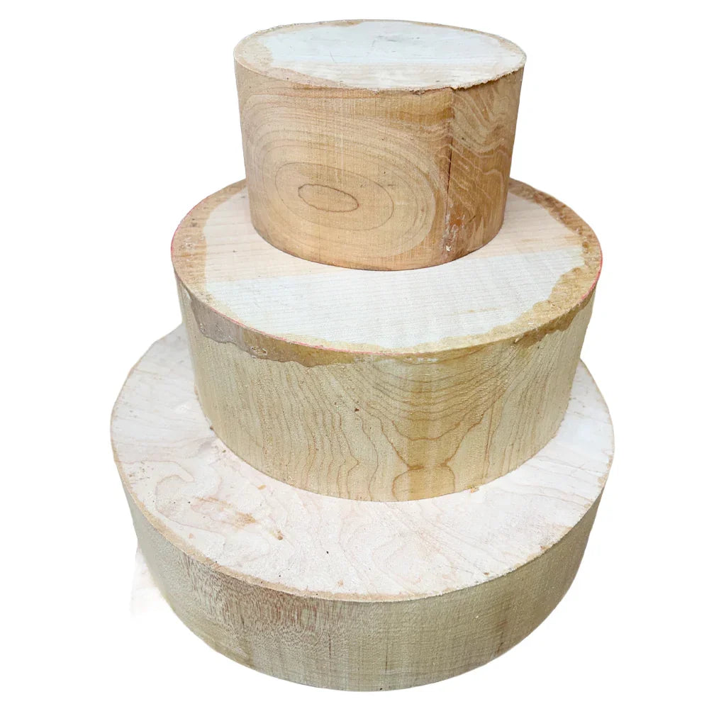 Blocs ronds en érable figuré - Grade AA