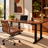 Black adjustable frame for desk - Quadra