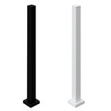 Entourage Black or White Pebble Stair Post - Kool-Ray