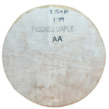 8/4 Grade AA Figured Maple Round Block