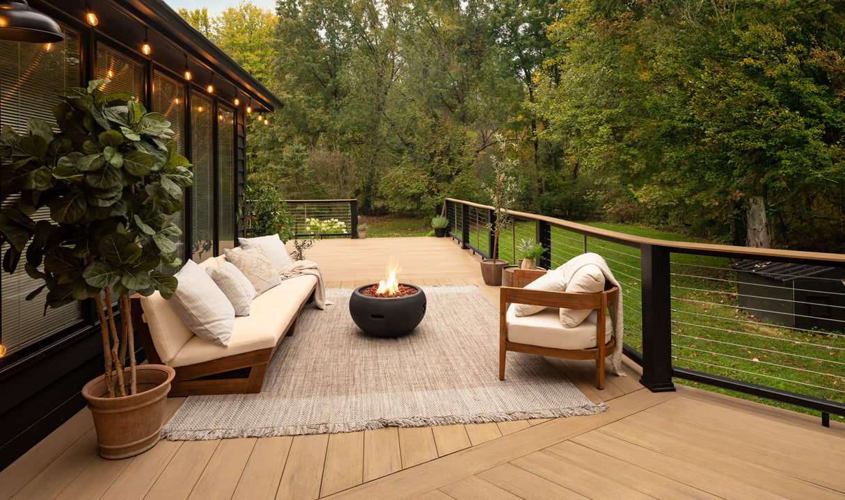 Square Decking Board 1"x6" TimberTech Advanced PVC Vintage - Weathered Teak