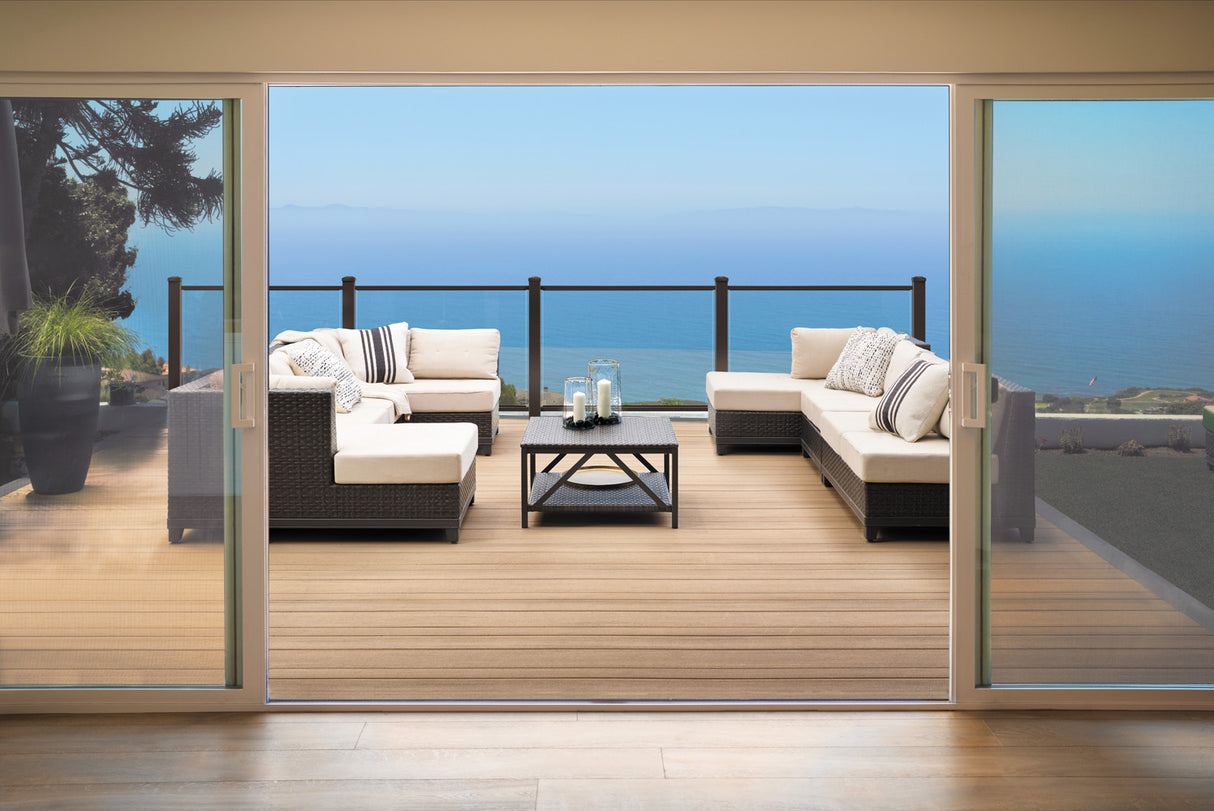 Square Decking Board 1"x6" TimberTech Advanced PVC Vintage - Weathered Teak