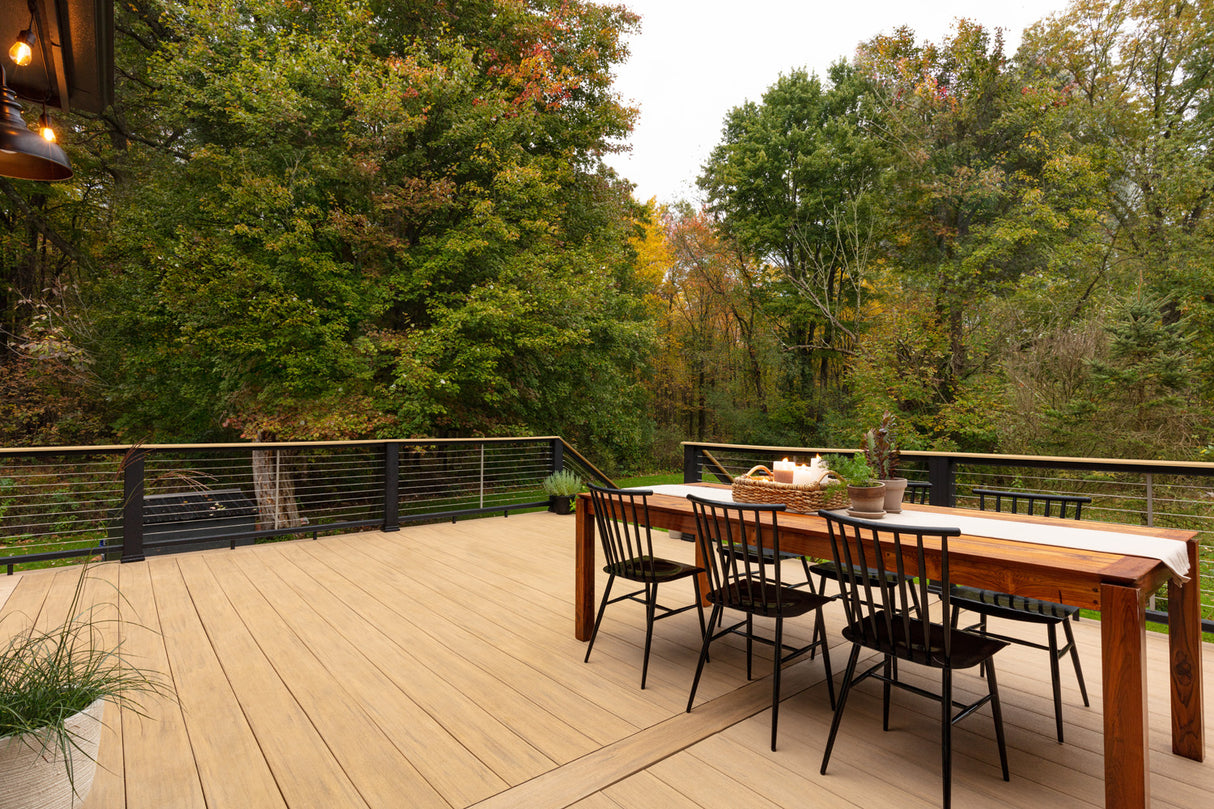 Square Decking Board 1"x6" TimberTech Advanced PVC Vintage - Weathered Teak