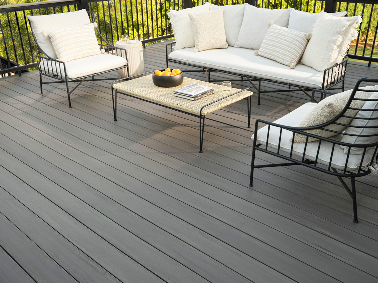 Planche de terrasse carrée en Composite 1" x 6" TimberTech Prime+ - Sea Salt Gray