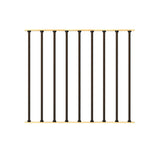 Classic Aluminum Balusters Black 26" to 36" - Deckorators