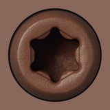 Cap-Tor XD deck screw 2 ¾’’ - #10 carbon epoxy (100 pieces) - Rosy Brown #65