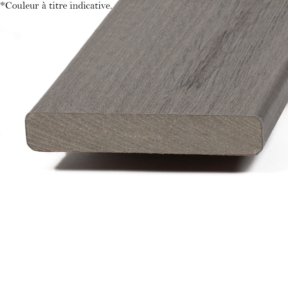 Planche de terrasse carrée en PVC Avancé 1" x 4" x 20' TimberTech Vintage - English Walnut