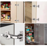 Ensemble de 2 pentures porte euro clip-on 165°