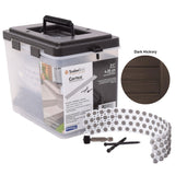 Carbon screws + Cortex plugs 350S/400P (100 sq.ft) - DARK HICKORY