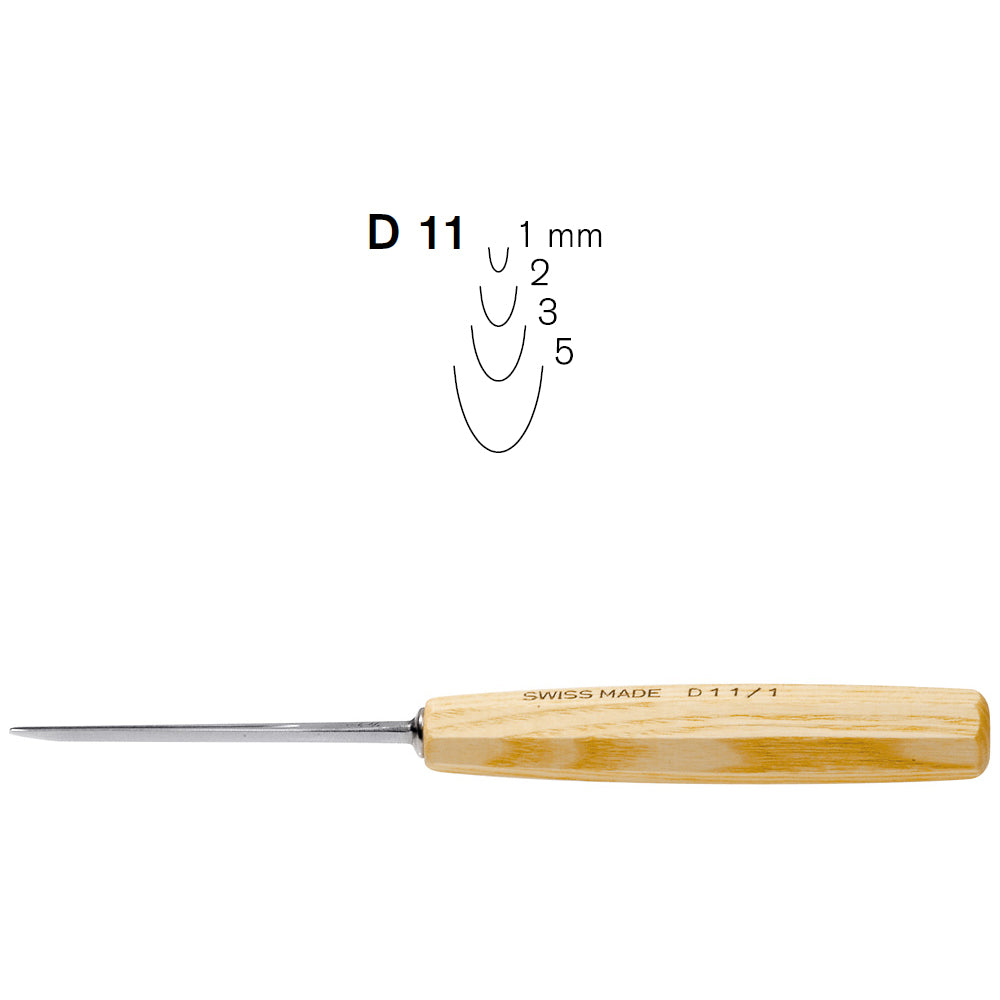 Gouges pour amateurs N°D11 - Pfeil. Fabriqué en Suisse