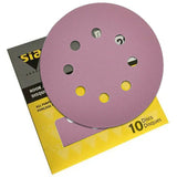 SIASPEED 1950 Hook-and-Loop Sanding Discs 5" - 10/box - Grits 60 to 400 