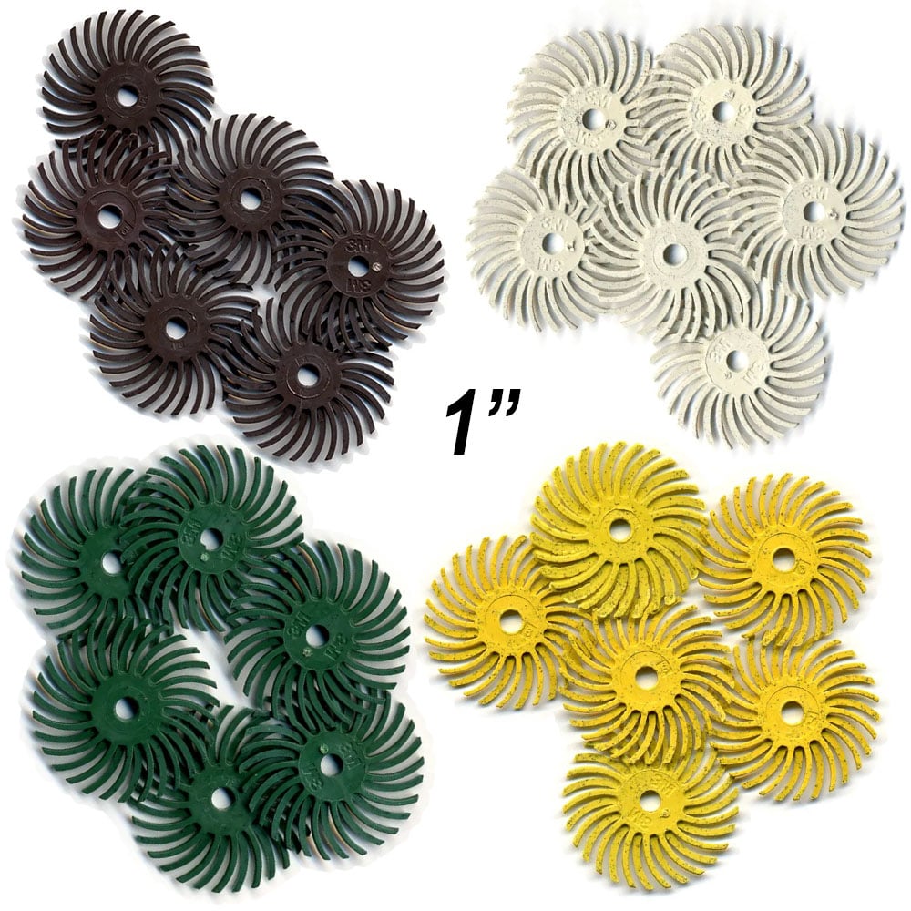 Radial Bristle Disk White 1" (6/pk) - 3M