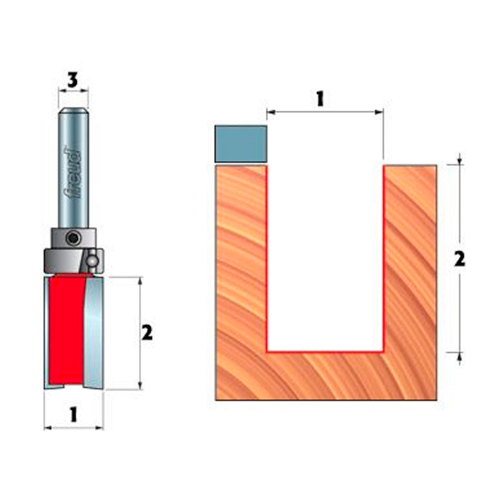 Top Bushing Trimming Router Bits - Freud