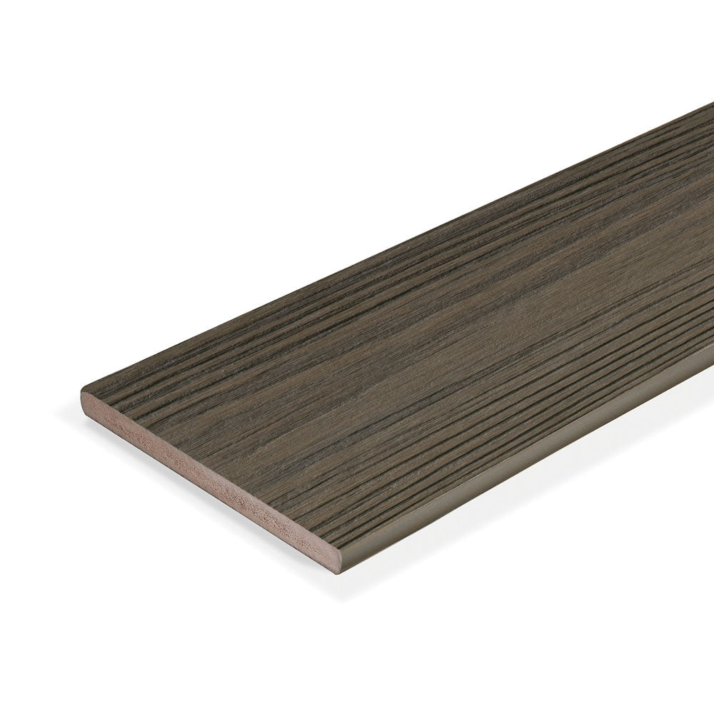 Contremarche de terrasse en PVC 1"x8"x12' (0,55"x7,24"x12’) Eva-Last Apex Plus - Brazilian Teak