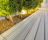 Contremarche de terrasse en Composite 1"x8"x12' (0,65"x7,24"x12’) Eva-Last Infinity - Carribean Coral