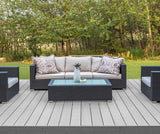 Planche de terrasse de départ en Composite 1"x6"x20' (0,9"x5,35"x20') Eva-Last Infinity - Carribean Coral