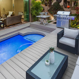 Planche de terrasse de départ en Composite 1"x6"x20' (0,9"x5,35"x20') Eva-Last Infinity - Carribean Coral