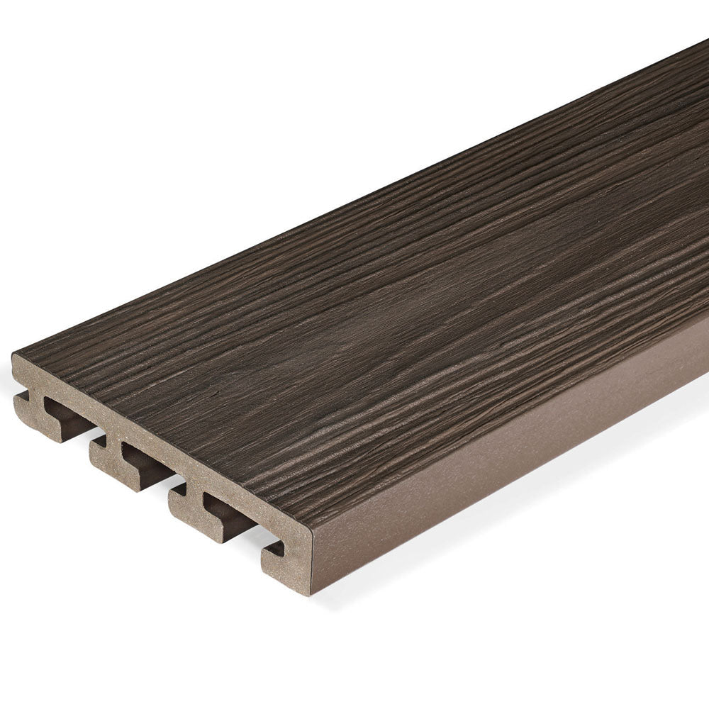 Planche de terrasse de départ en Composite 1"x6"x20' (0,9"x5,35"x20') Eva-Last Infinity - Tiger Cove