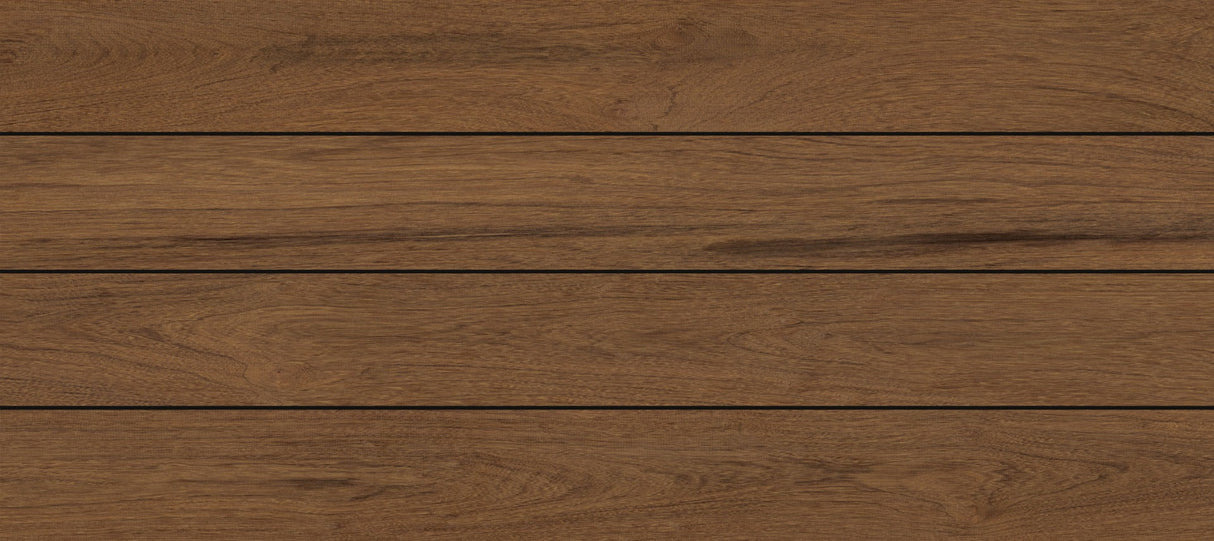 Planche de terrasse rainurée en PVC 1"x6" (0,826"x5,7") Eva-Last Pioneer - Natural Ipe