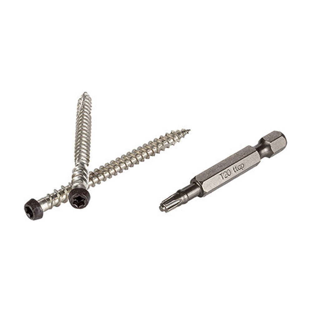 TopLoc Screws for surface board 2 1/2" (350/pkg - 100 sq.ft.) - DARK BROWN
