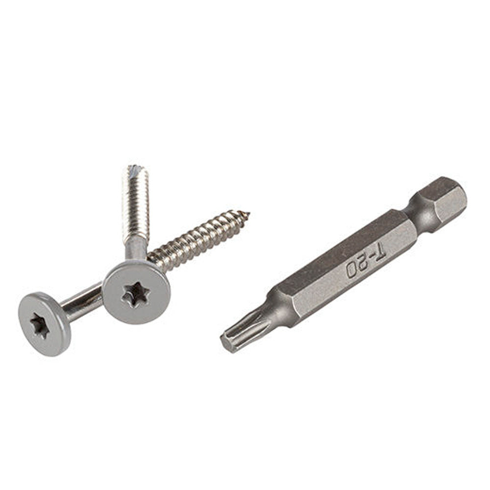 TopLoc Screws for Fascia & Riser 1 7/8" (100/pkg - 80 Ln.ft.) - LIGHT GRAY