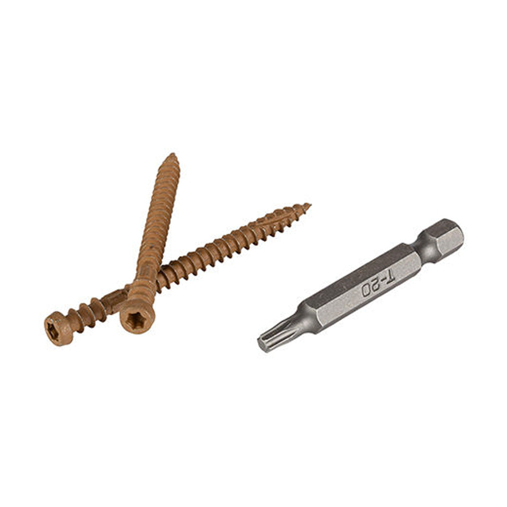 TopLoc Screws for surface board 2 1/2" (350/pkg - 100 sq.ft.) - TEAK