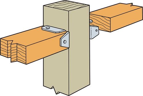  Fence Support Braket 2"x4"
