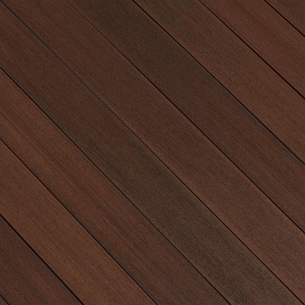 Grooved Decking Board 1"x6" Fiberon Composite Concordia Symmetry - Burnt Umber