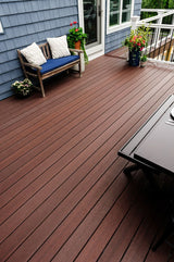 Grooved Decking Board 1"x6" Fiberon Composite Concordia Symmetry - Burnt Umber