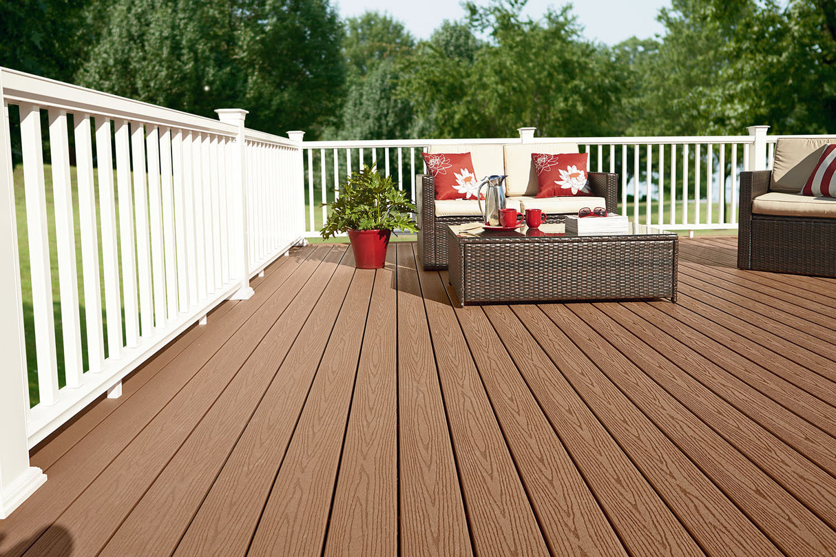 Grooved Decking Board 1"x6" Fiberon Composite Good Life Weekender - Cabin