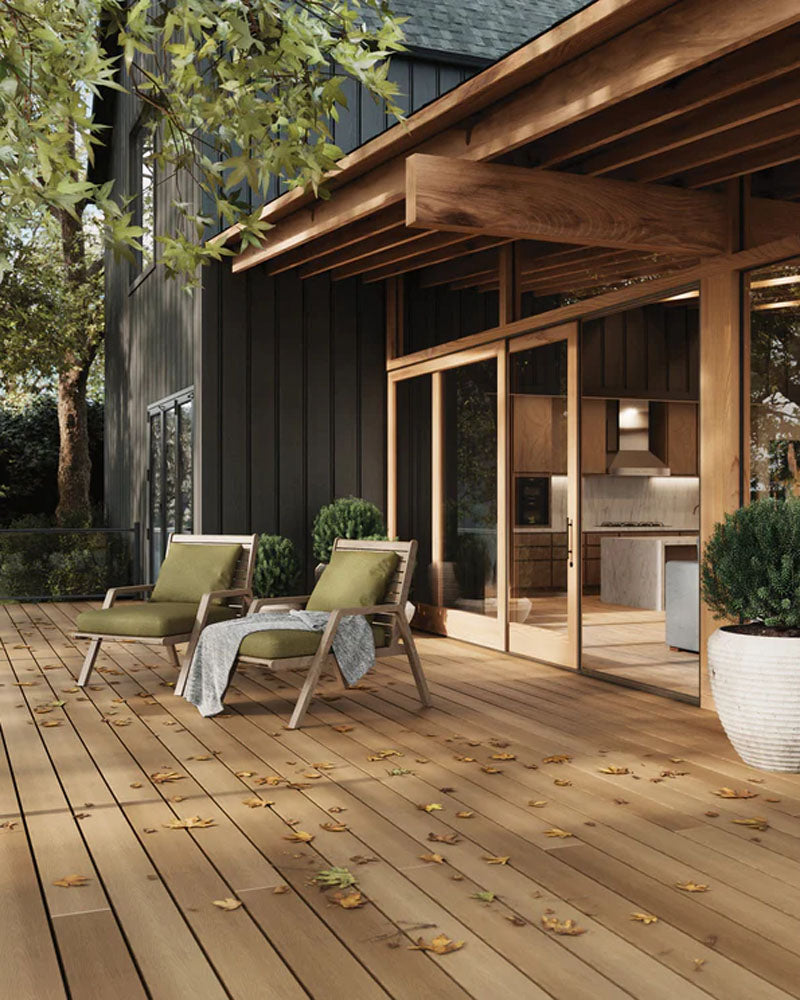 Planche de terrasse carrée en Composite 1" x 6" x 20' Fiberon Concordia Astir - Prairie Wheat