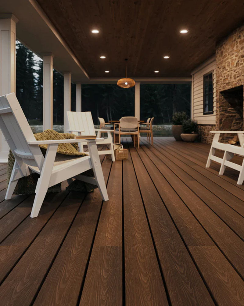 Planche de terrasse carrée en Composite 1" x 6" x 20' Fiberon Concordia Astir - Mountain Ash