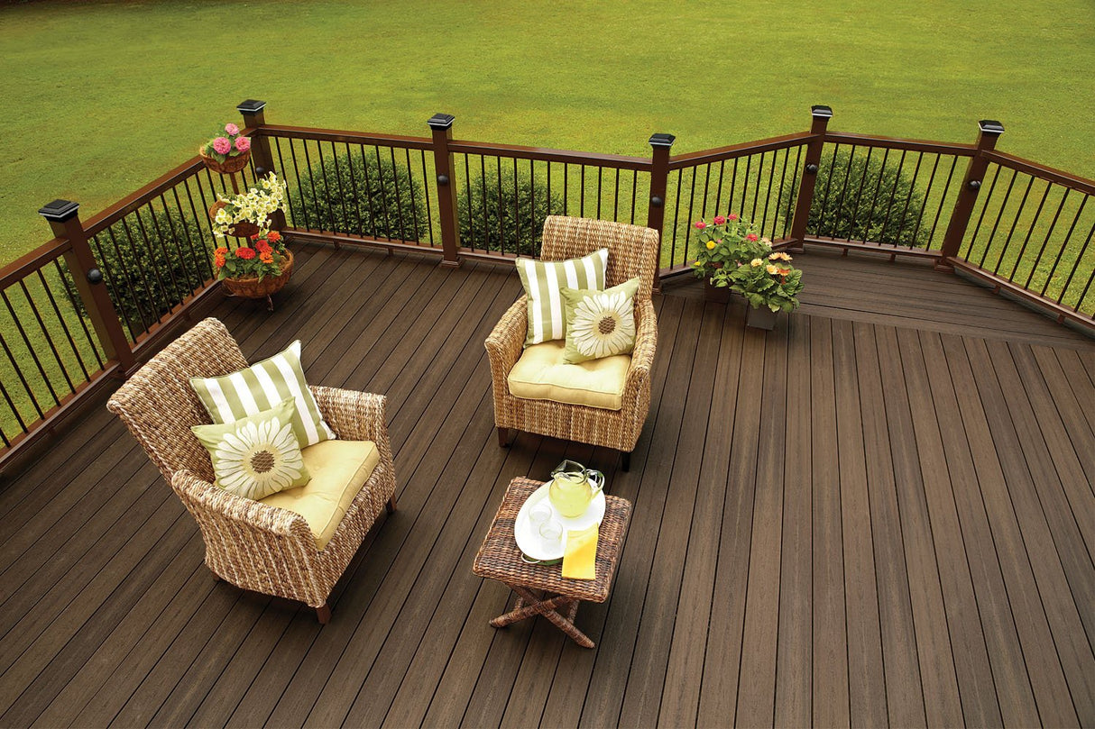 Planche de terrasse rainurée en Composite 1" x 6" Fiberon Sanctuary - Espresso