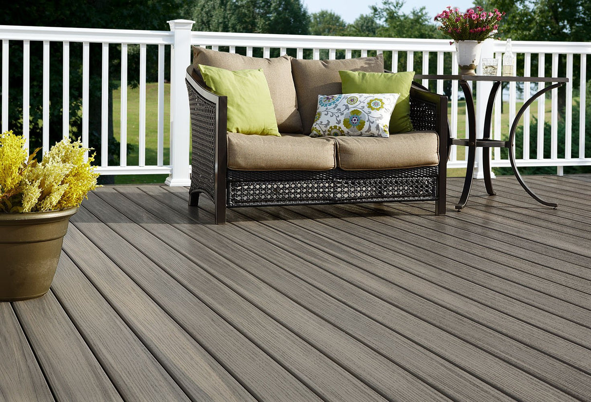 Grooved Decking Board 1"x6" Fiberon PVC Paramount - Sandstone