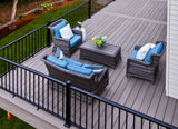 Planche de terrasse rainurée en PVC 1" x 6" Fiberon Promenade - Shaded Cay