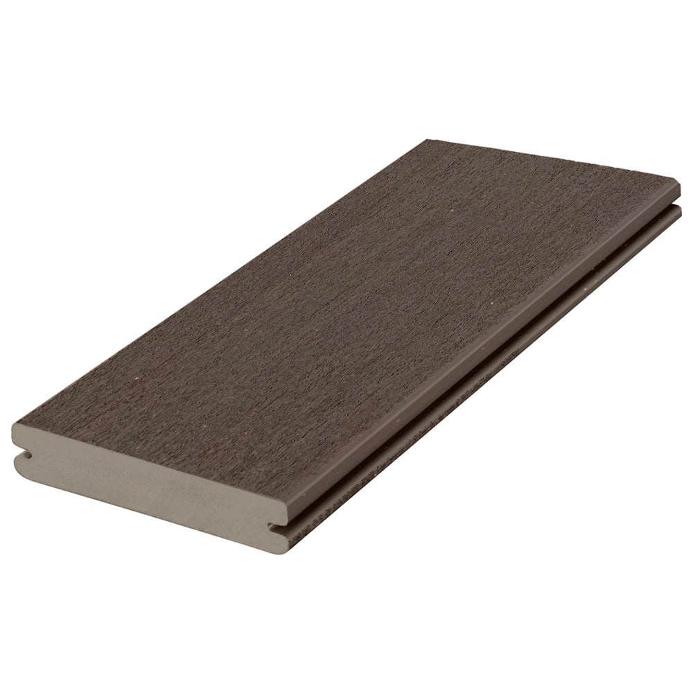 Grooved Decking Board 1"x6" Fiberon PVC Promenade - Weathered Cliff
