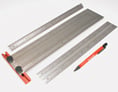 Sets of 3 precision rulers - Incra