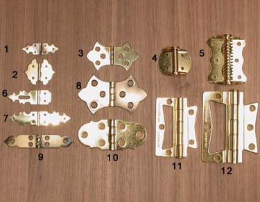 NARROW BUTT HINGE 2" X 1 1/8"   PQT/2