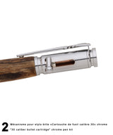 Stylos-bille style «30 Caliber bullet cartridge» - Mécanisme «Bolt Action»
