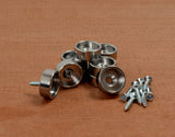 Zinc-plated cups for magnets