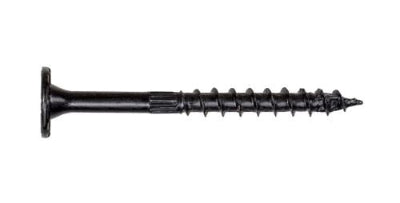 Black 3 1/2" structural wood screw