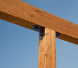 Black 3 1/2" structural wood screw