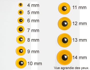 Yeux d'oiseaux jaune n°112