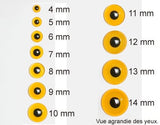 Yeux d'oiseaux jaune n°112