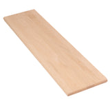 Red Oak Stair Tread - 1 1/16" x 10 1/2" - Bullnose Front and One Side