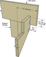 Hanger for wooden stair stringer ZMAX