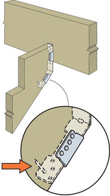 Hanger for wooden stair stringer ZMAX