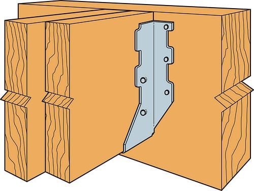 ÉTRIER SOLIVE DOUBLE  2" X 6" - LUS26-2Z