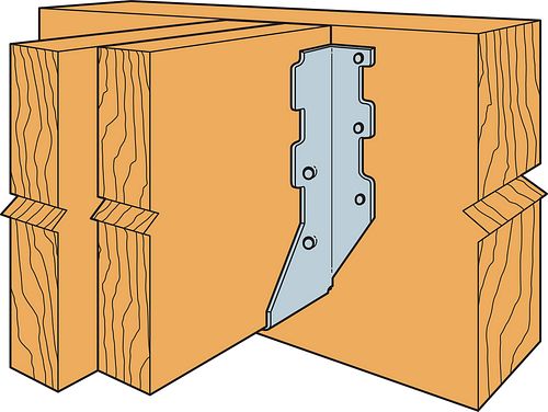 ÉTRIER SOLIVE DOUBLE  2" X8" - LUS28-2Z