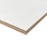 White melamine panel with Baltic Birch core Panomel - 4' x 8'